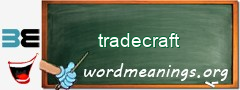 WordMeaning blackboard for tradecraft